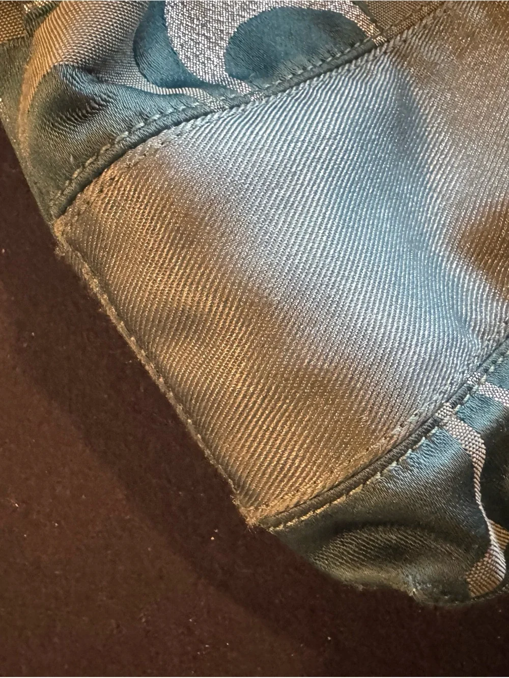 Coach Teal Signature Crossbody Bag